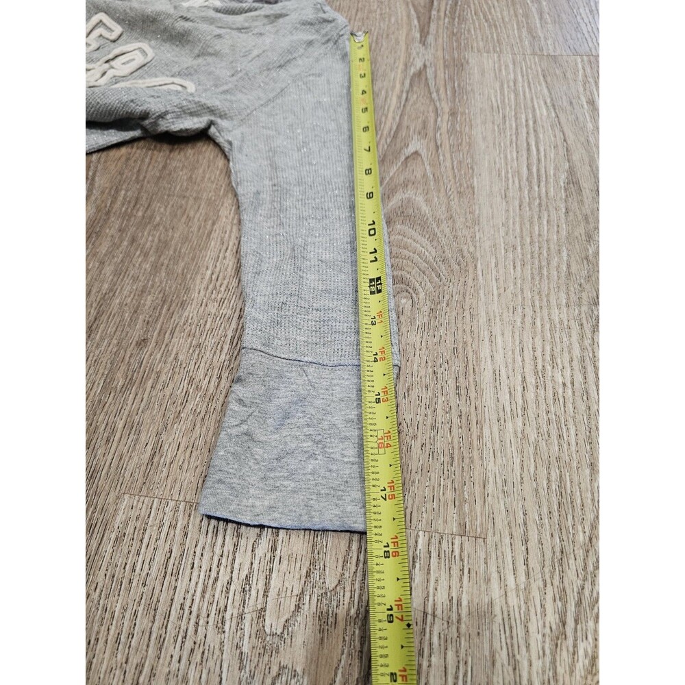 Aeropostale Women's Vtg Y2K Thermal Knit 3/4 Sleeve T-Shirt Metallic Size Large - Picture 6 of 7